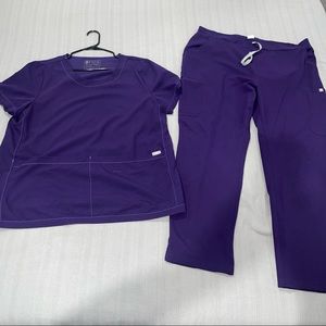 Figs Scrubs Set in Purple